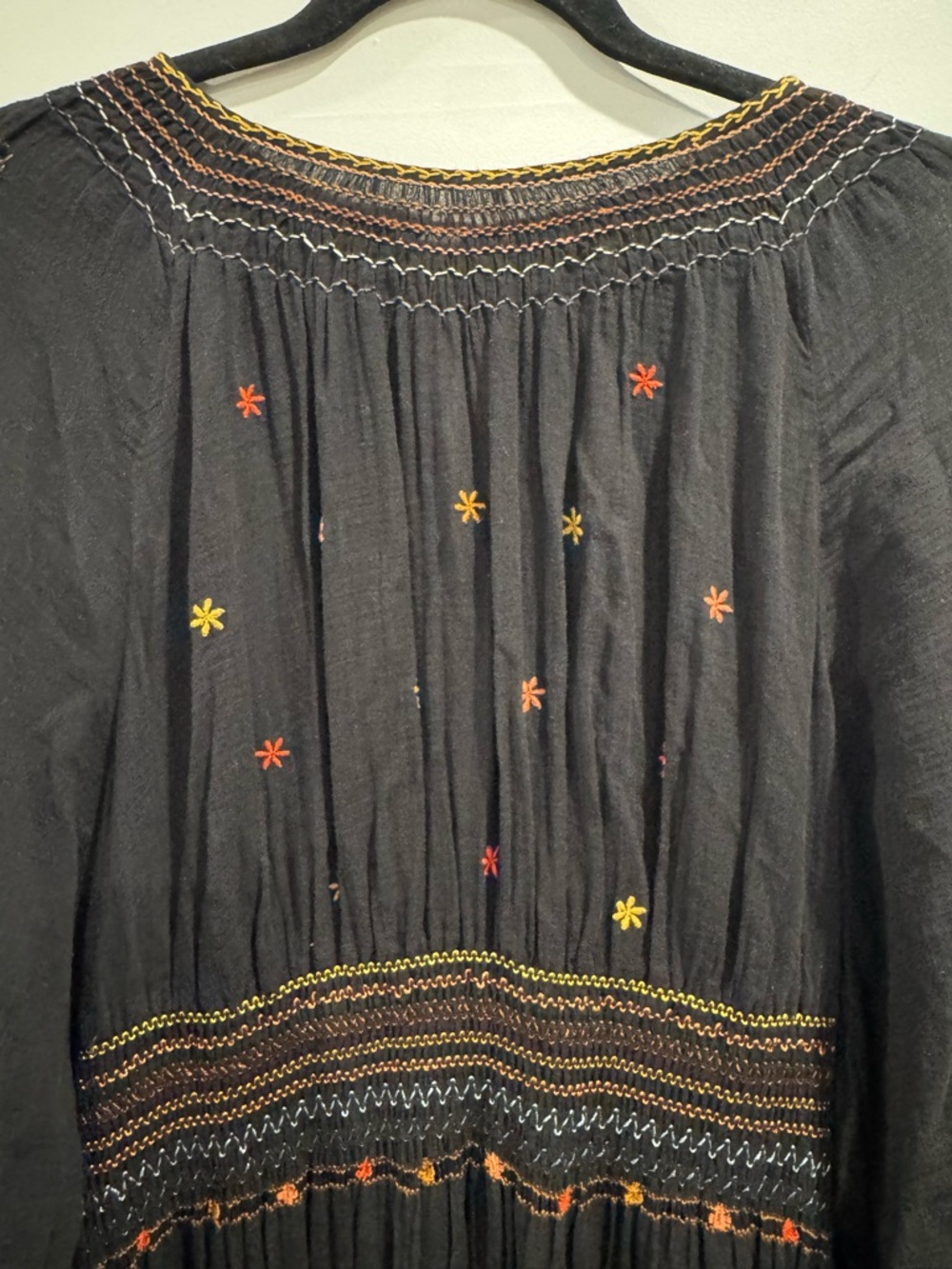Doen black Joni embroidered maxi dress - Picture 5 of 11